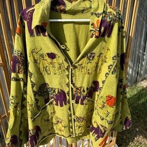 Patchwork army style jacket